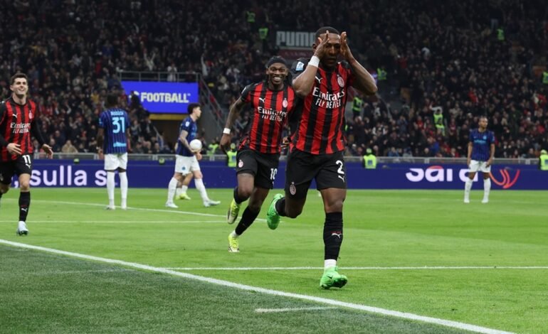 AC Milan câștigă derby-ul milanez și rămâne în cursa pentru titlu în Serie A