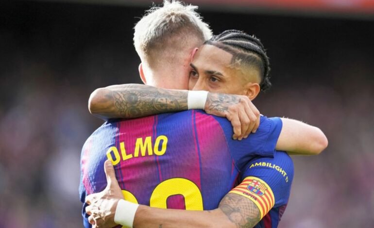 Barcelona învinge Sevilla cu scorul 5-2 în La Liga, Raphinha strălucește