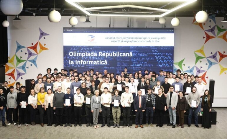 52 de elevi premiați la Olimpiada Republicană de Informatică, ediția din 2026