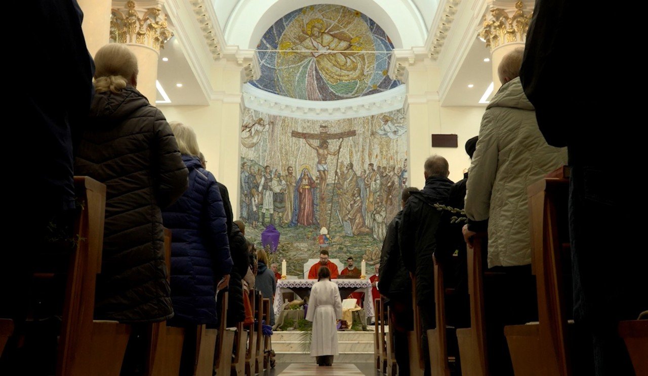 Catolicii din Chișinău au sărbătorit Floriile și începutul Săptămânii Mari