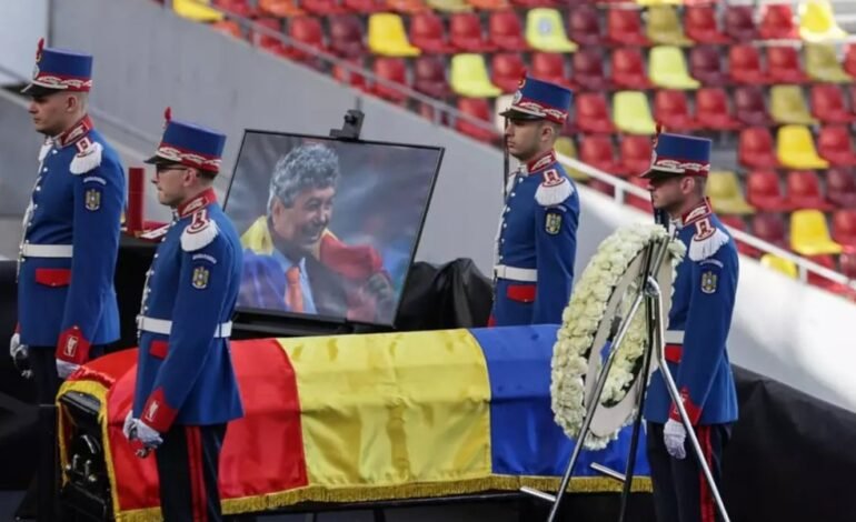 Mircea Lucescu a fost condus pe ultimul drum în Arena Națională