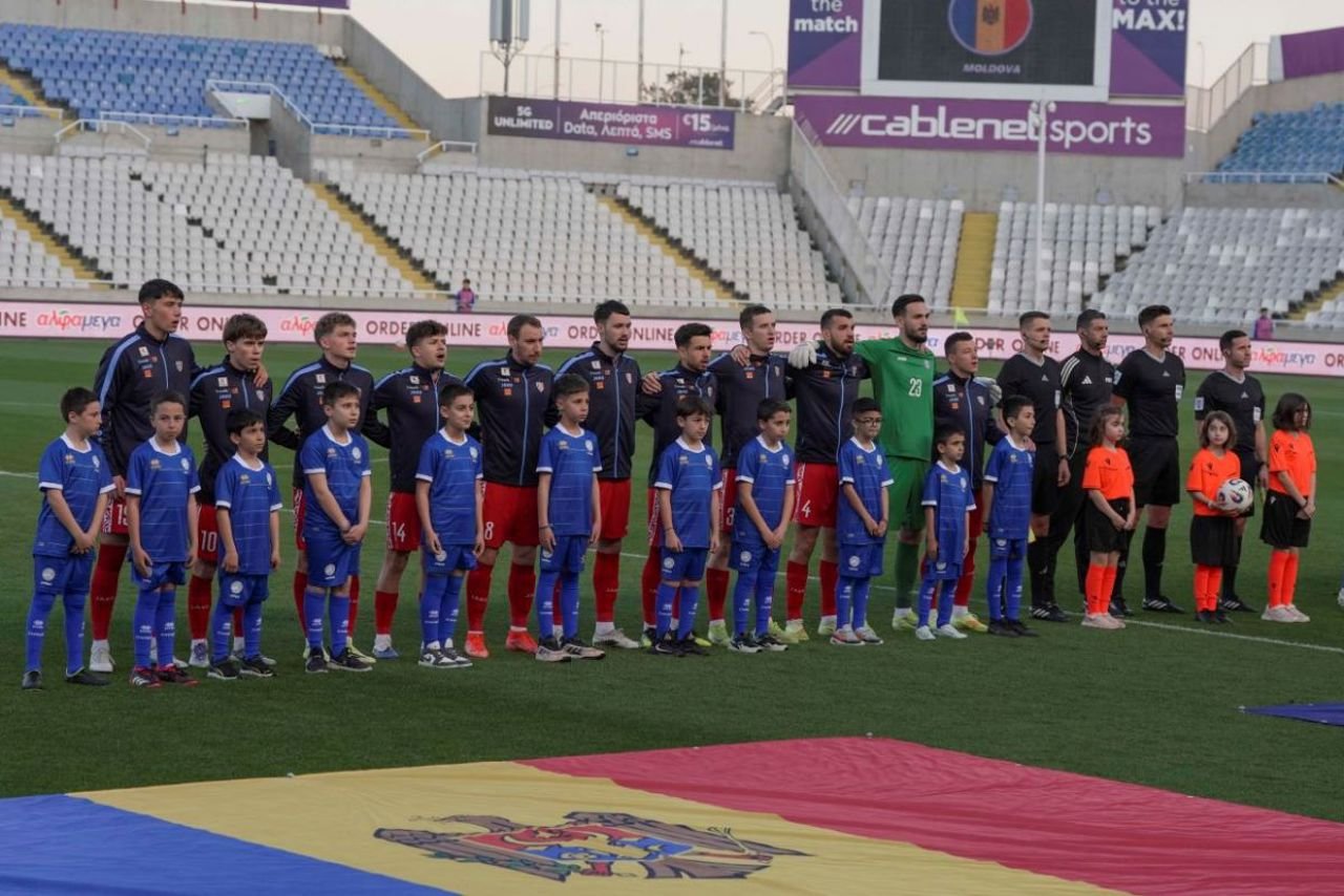 Reprezentativa Moldovei coboară pe locul 159 în clasamentul FIFA