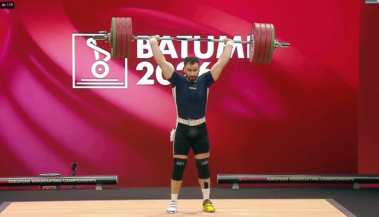 Marin Robu câștigă primul titlu european la haltere pentru Moldova