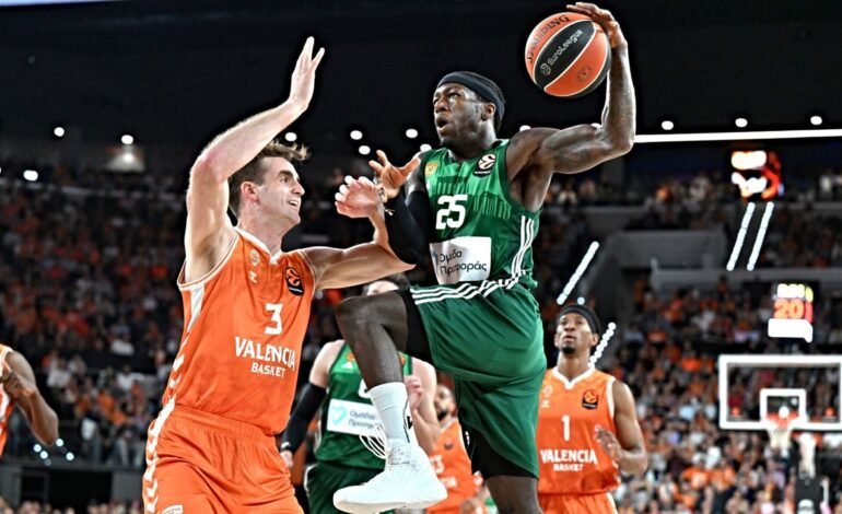 Panathinaikos câștigă dramatic la Valencia în play-off Euroligii baschet