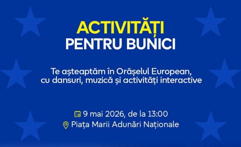 Chișinău transformă Piața Marii Adunări Naționale în „Orășelul European” de 9 mai
