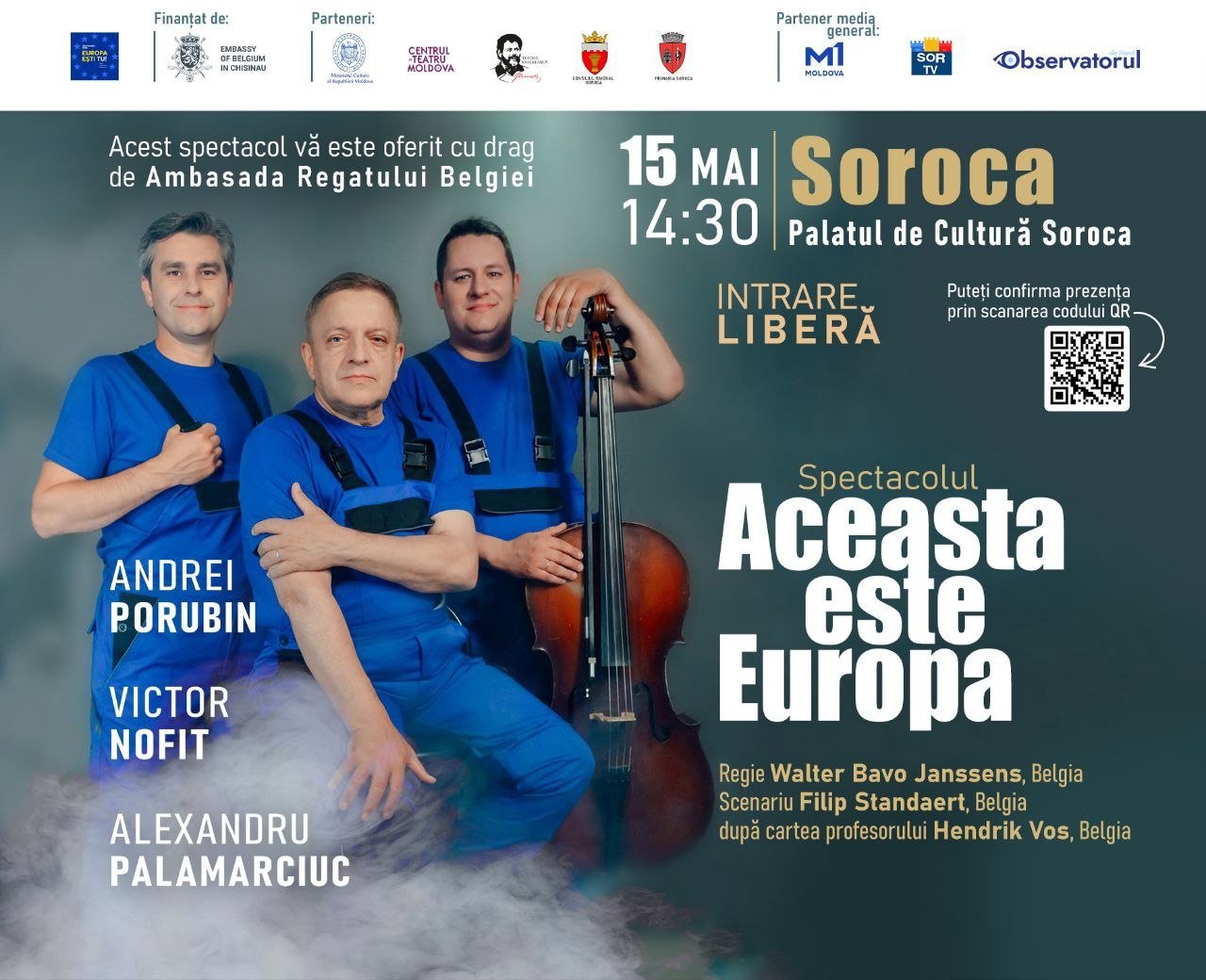 Belgienii prezintă la Soroca spectacolul „Aceasta este Europa” despre UE