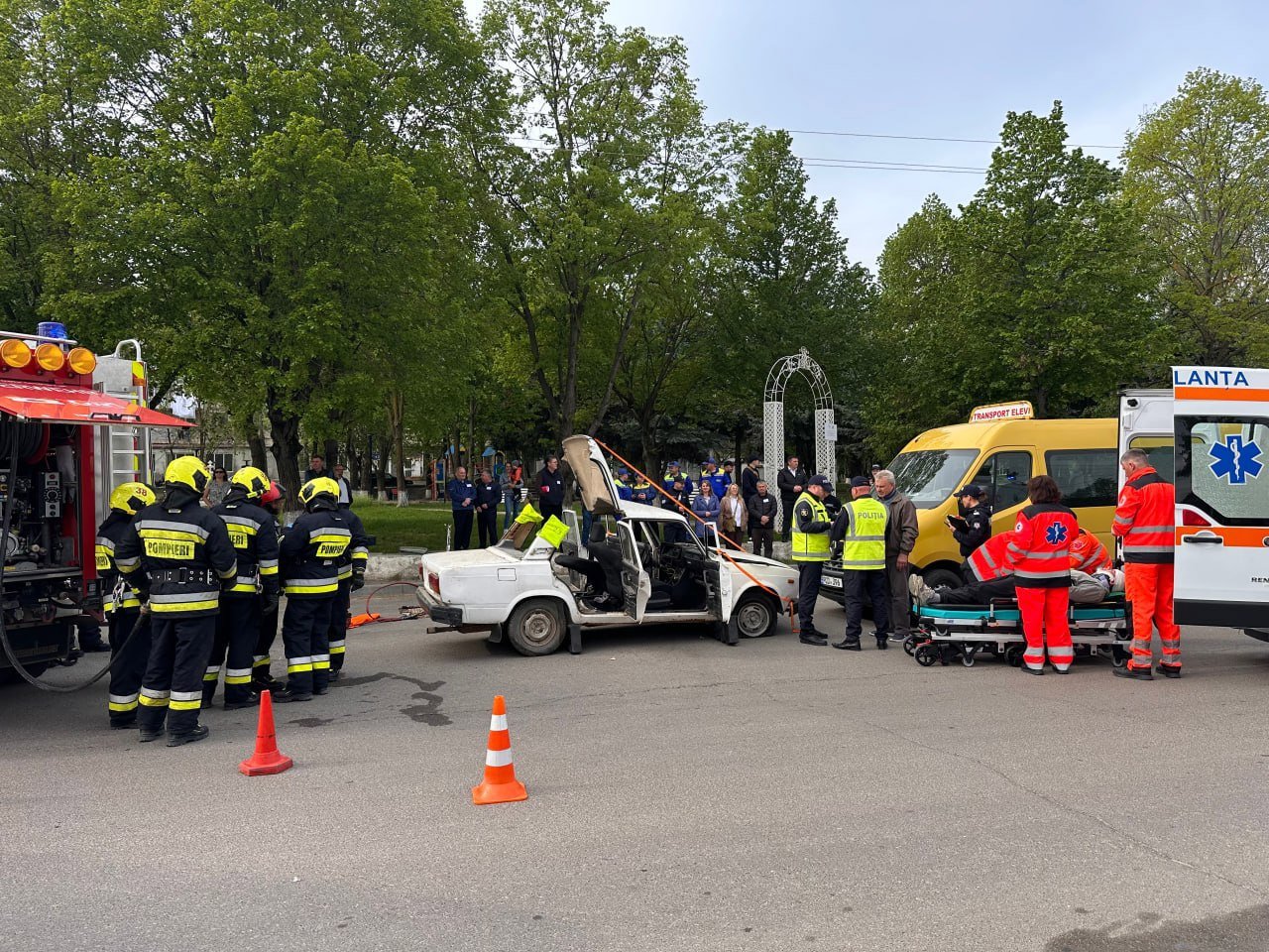 Autoritățile din Șoldănești au simulat intervenția după un cutremur Vrancea puternic