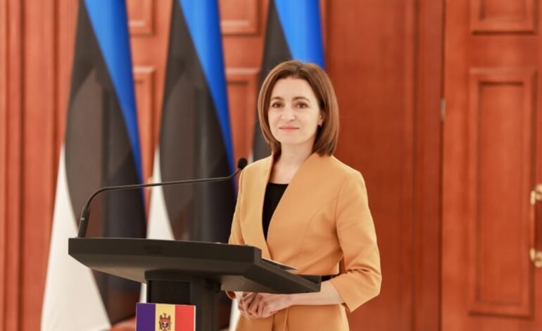 Maia Sandu primește Ordinul European de Merit la Strasbourg pe 19 mai