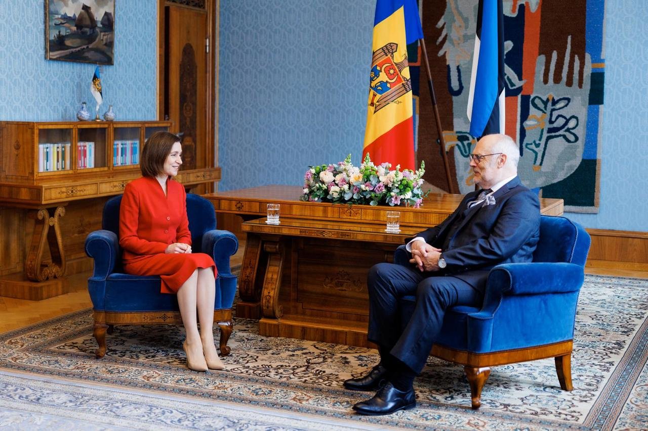 Maia Sandu mulțumește Estoniei pentru sprijinul în integrarea europeană
