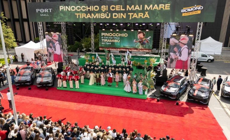 Record național la PORT MALL. Cel mai mare tiramisu din țară a fost pregătit în fața a zeci de mii de copii și părinți