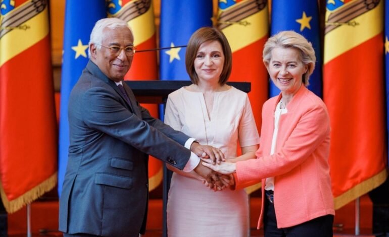 Maia Sandu conduce la Bruxelles summitul de aderare a Moldovei la UE